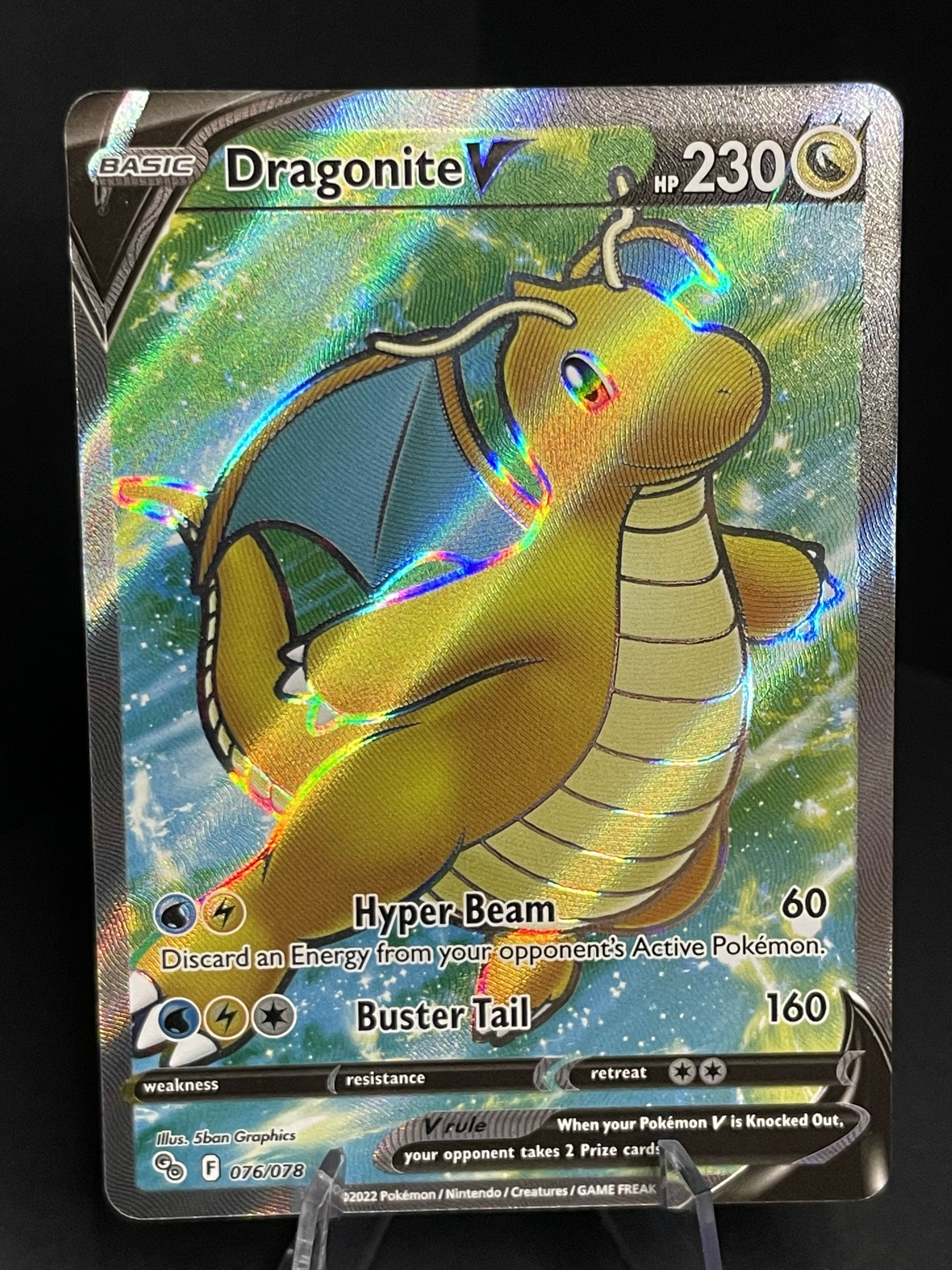 Dragonite V 076/078 Pokemon Go NM