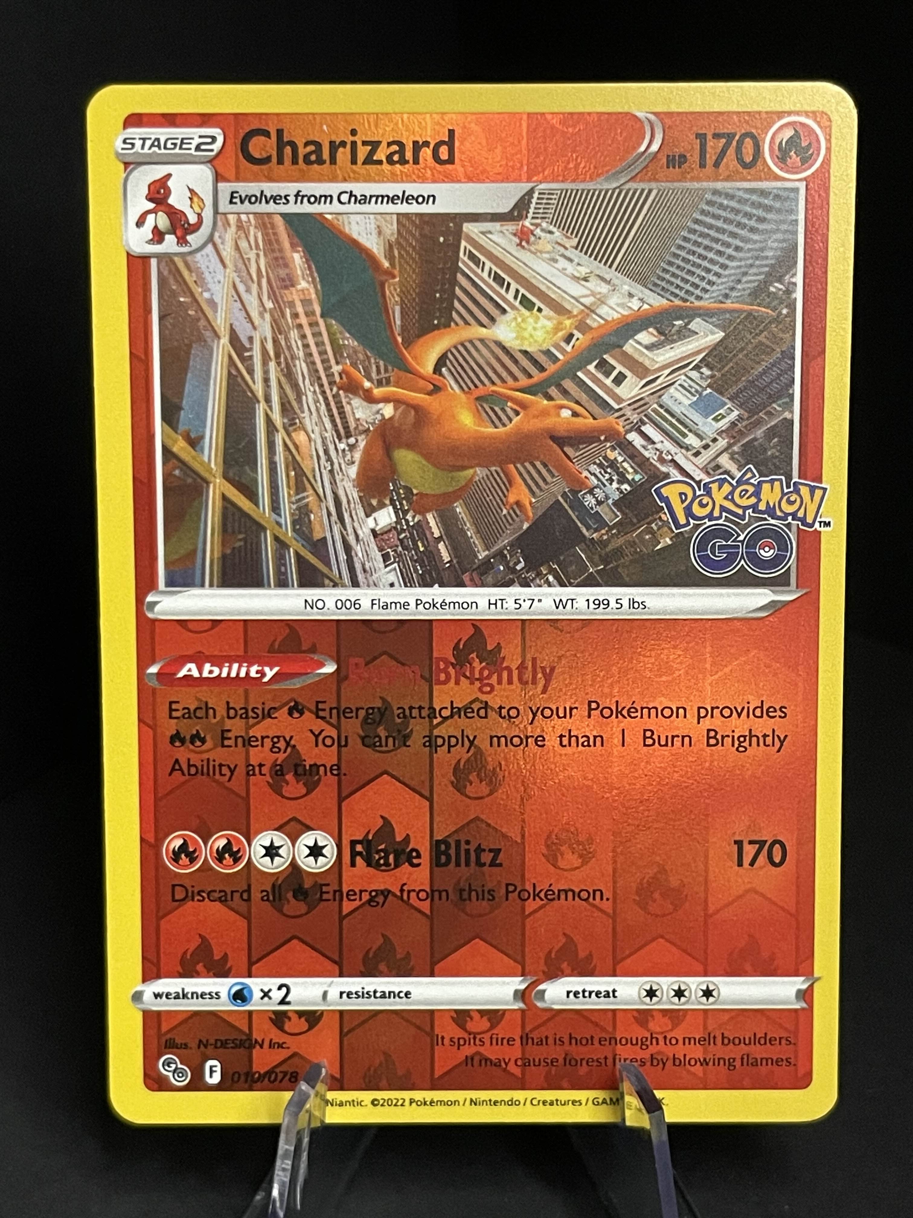 Charizard 010/078 Pokemon Go NM Reverse