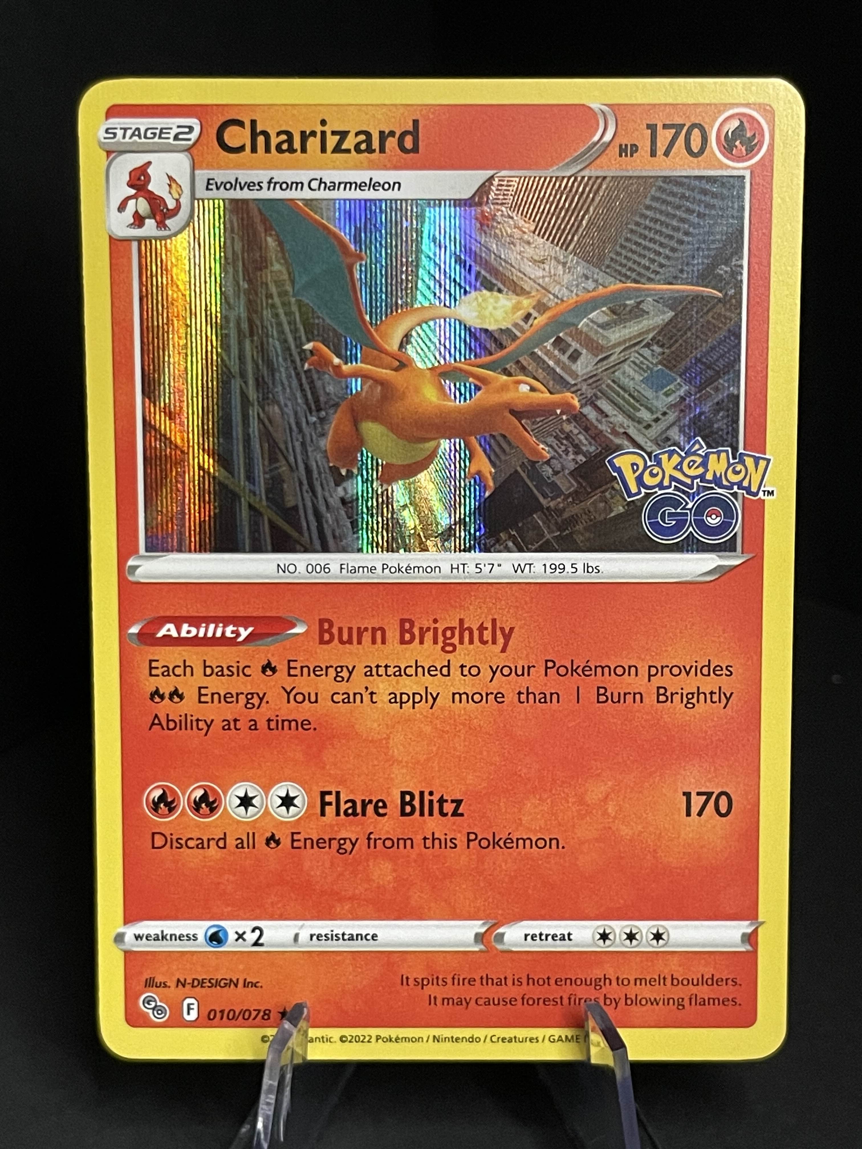 Charizard 010/078 Pokemon GO NM