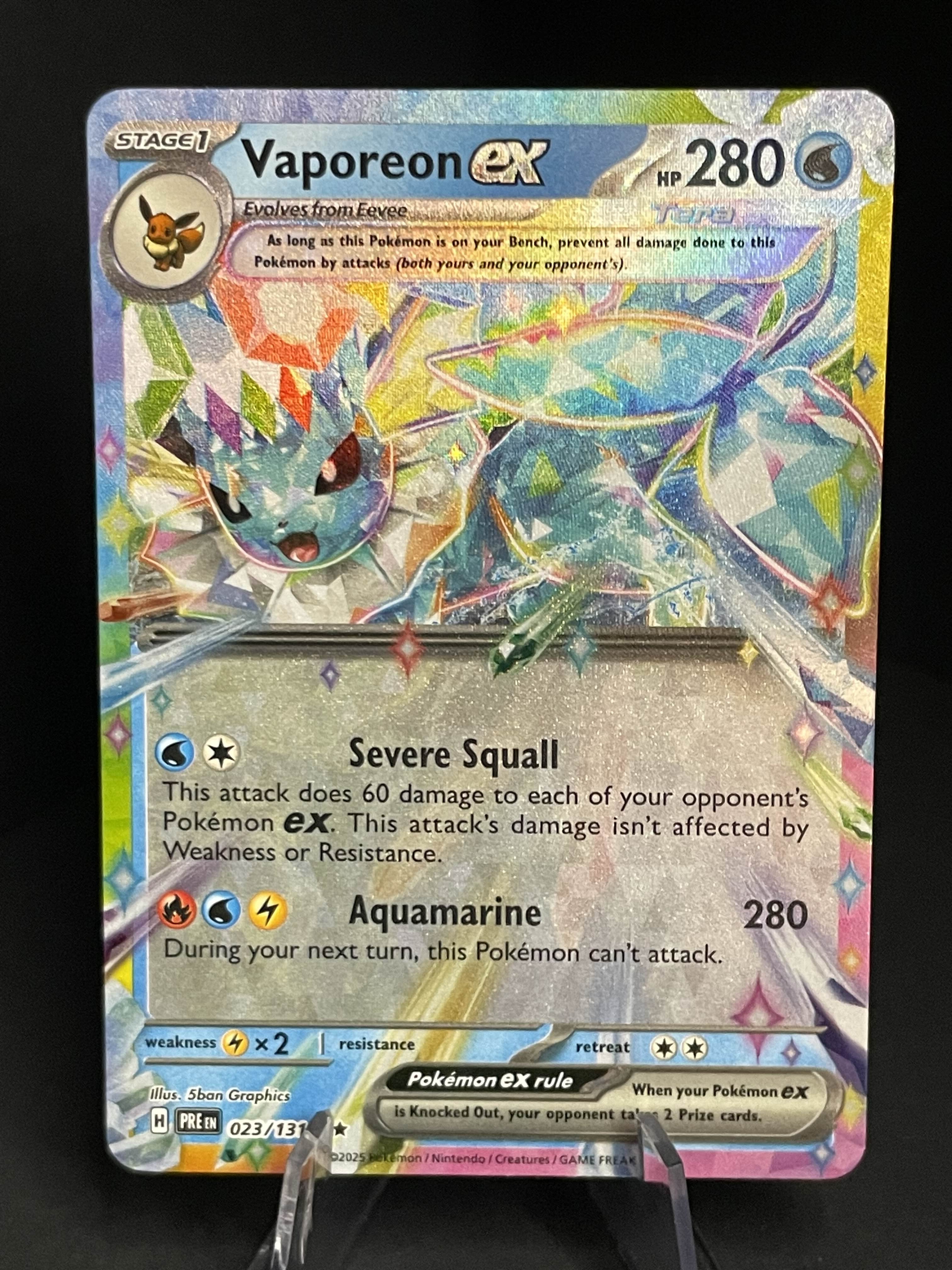 Vaporeon Ex 023/131 Prismatic Evolution NM