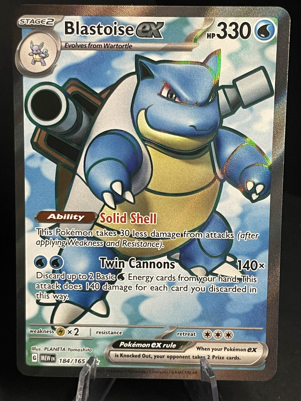 Blastoise Ex 184/165 151 NM
