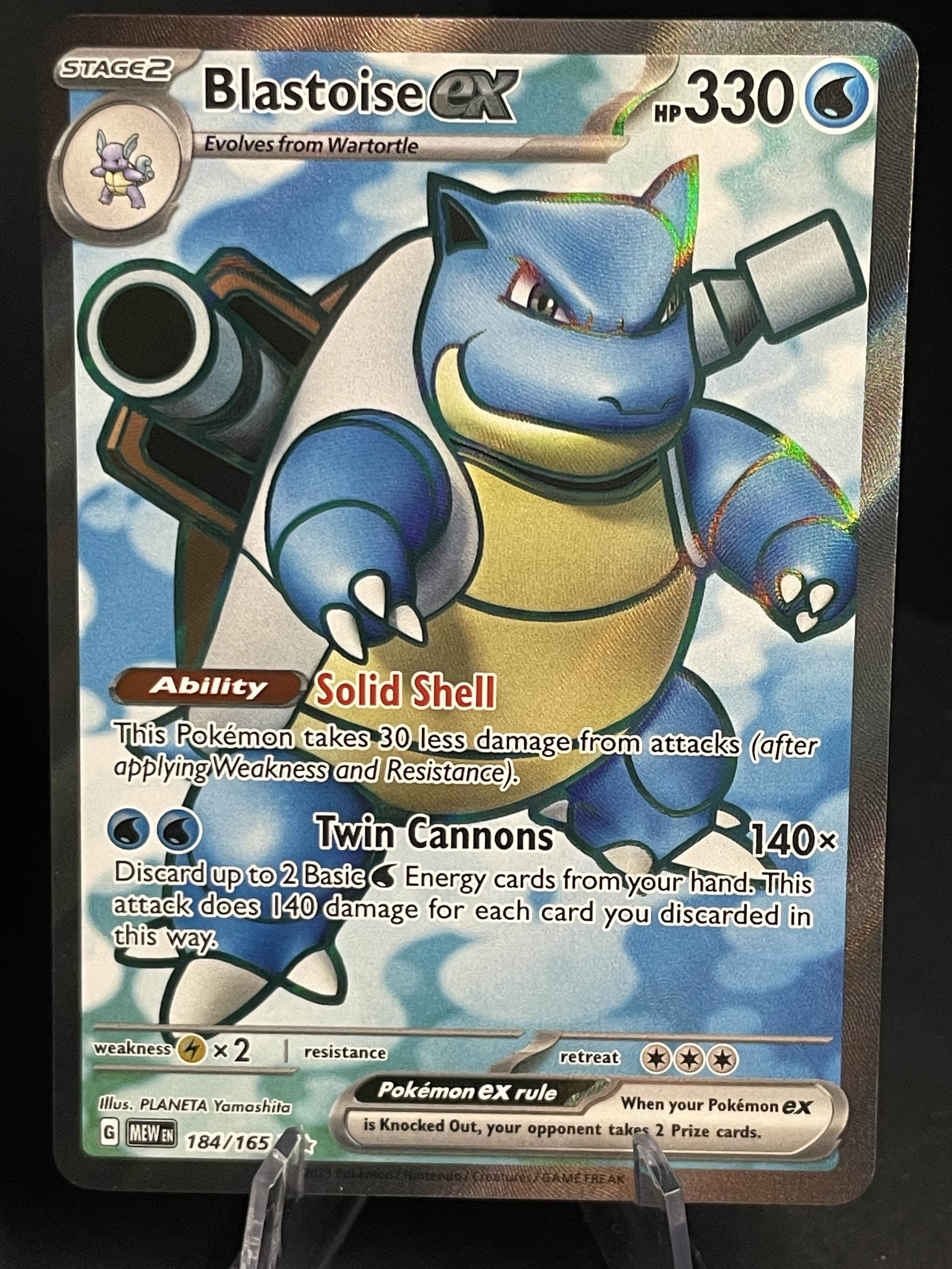 Blastoise Ex 184/165 151 NM